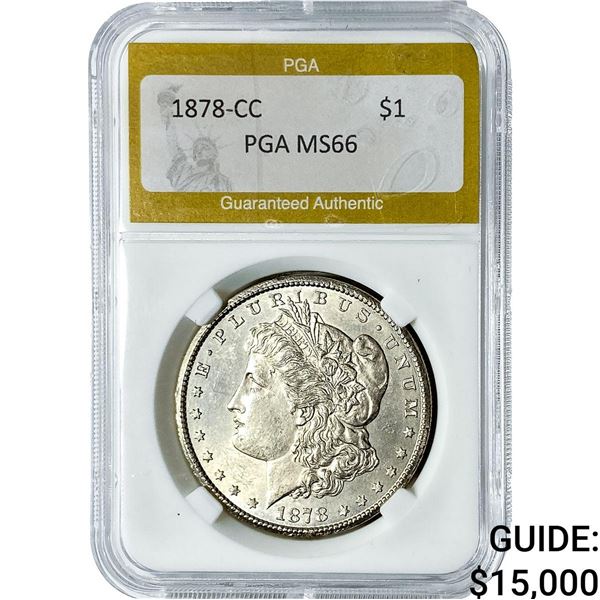 1878-CC Morgan Silver Dollar PGA MS66