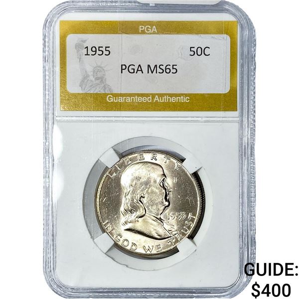 1955 Franklin Half Dollar PGA MS65
