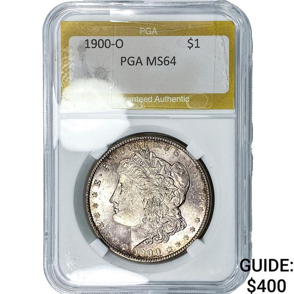 1900-O Morgan Silver Dollar PGA MS64