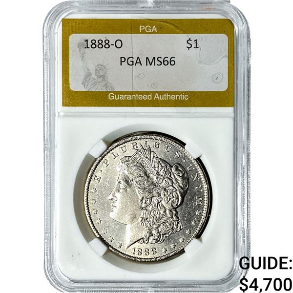 1888-O Morgan Silver Dollar PGA MS66