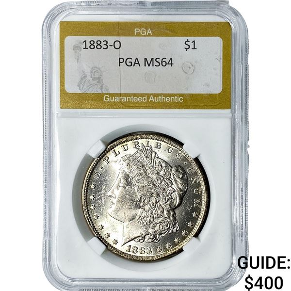 1883-O Morgan Silver Dollar PGA MS64