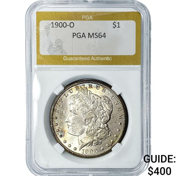 1900-O Morgan Silver Dollar PGA MS64