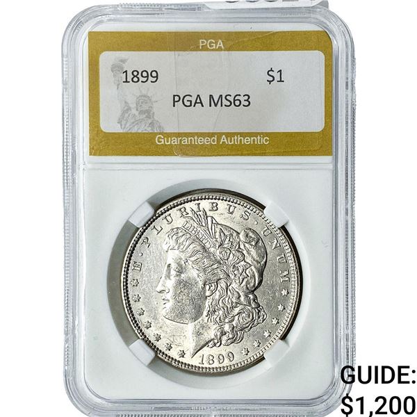1899 Morgan Silver Dollar PGA MS63