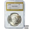 Image 1 : 1925 Silver Peace Dollar PGA MS65