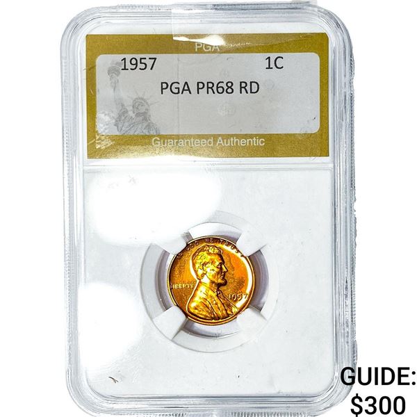 1957 Wheat Cent PGA PR68 RD