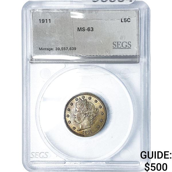 1911 Liberty Victory Nickel SEGS MS63