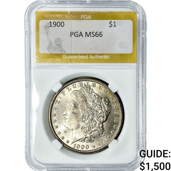 1900 Morgan Silver Dollar PGA MS66