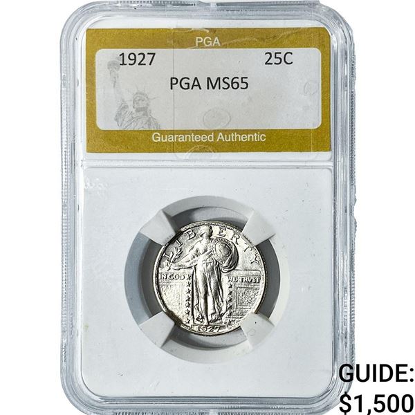 1927 Standing Liberty Quarter PGA MS65