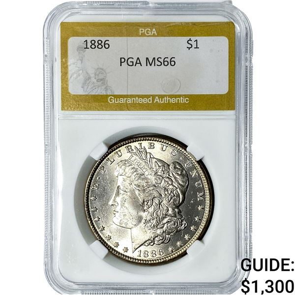 1886 Morgan Silver Dollar PGA MS66