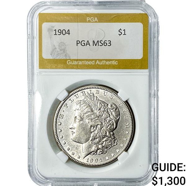 1904 Morgan Silver Dollar PGA MS63