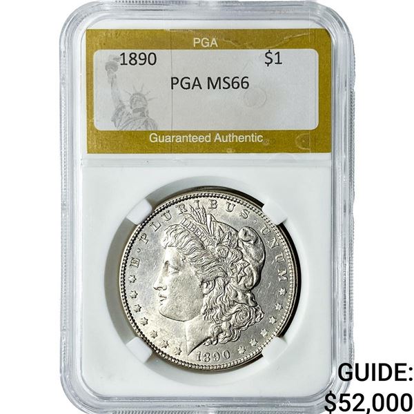 1890 Morgan Silver Dollar PGA MS66