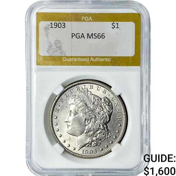 1903 Morgan Silver Dollar PGA MS66