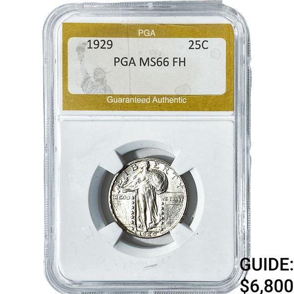 1929 Standing Liberty Quarter PGA MS66 FH