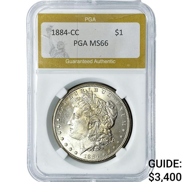 1884-CC Morgan Silver Dollar PGA MS66