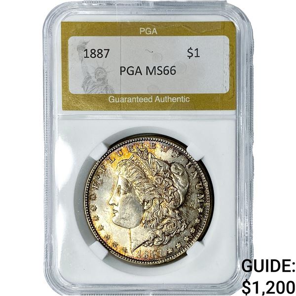 1887 Morgan Silver Dollar PGA MS66