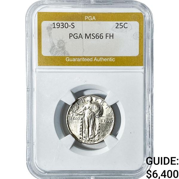 1930-S Standing Liberty Quarter PGA MS66 FH