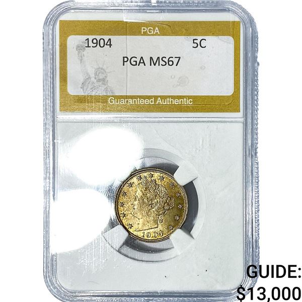 1904 Liberty Victory Nickel PGA MS67