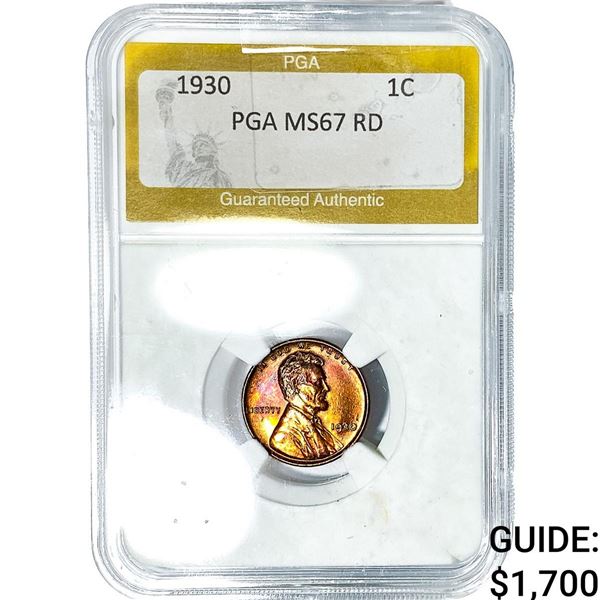 1930 Wheat Cent PGA MS67 RD