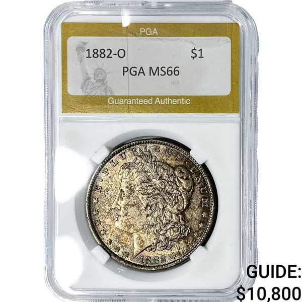 1882-O Morgan Silver Dollar PGA MS66