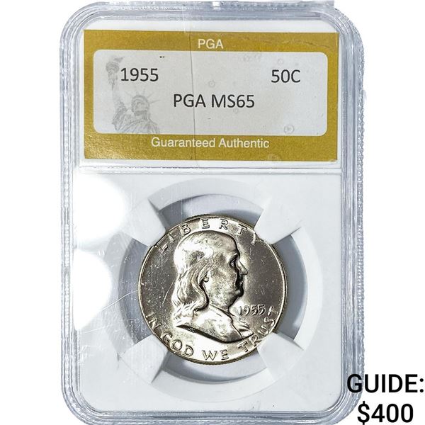 1955 Franklin Half Dollar PGA MS65