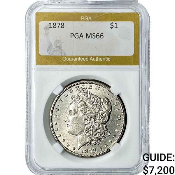 1878 Morgan Silver Dollar PGA MS66