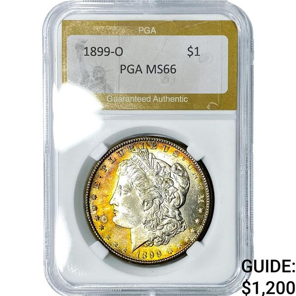 1899-O Morgan Silver Dollar PGA MS66