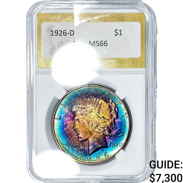 1926-D Silver Peace Dollar PGA MS66