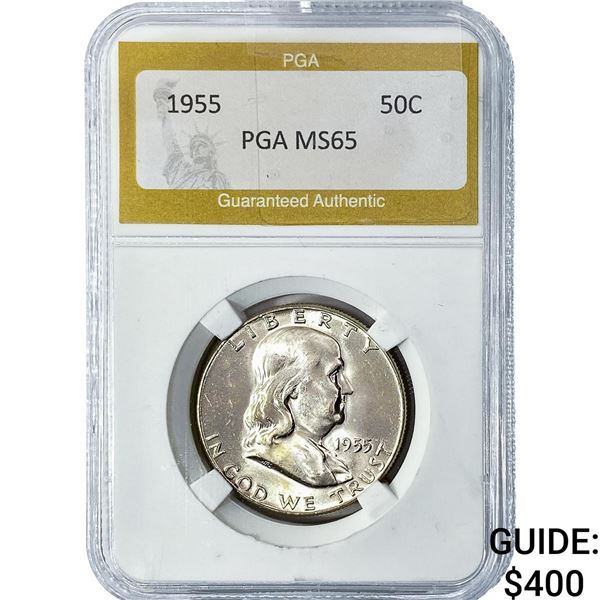 1955 Franklin Half Dollar PGA MS65