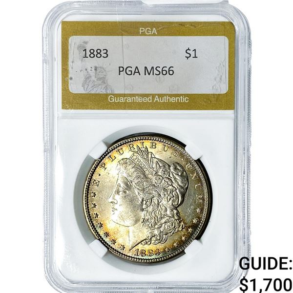 1883 Morgan Silver Dollar PGA MS66