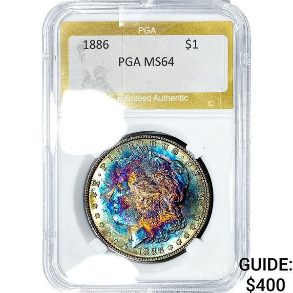 1886 Morgan Silver Dollar PGA MS64