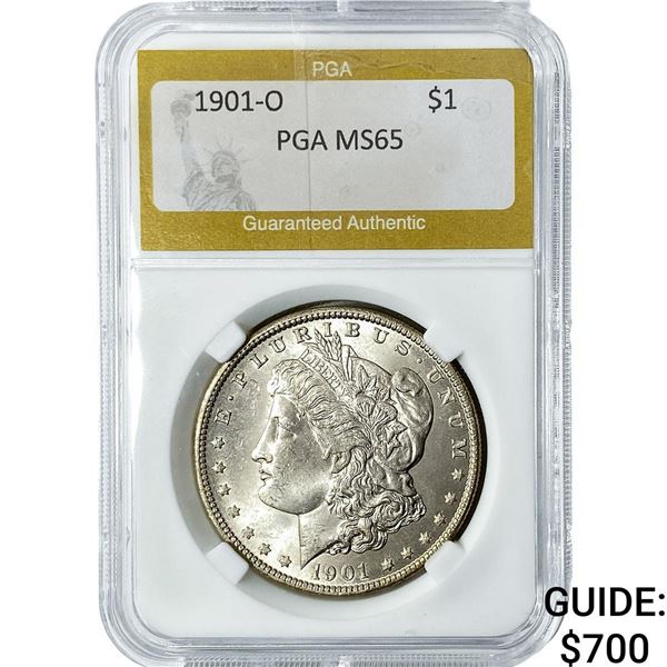 1901-O Morgan Silver Dollar PGA MS65