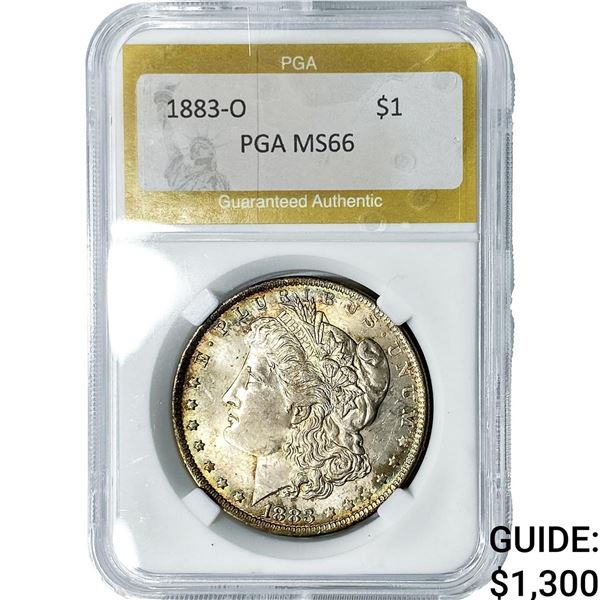 1883-O Morgan Silver Dollar PGA MS66