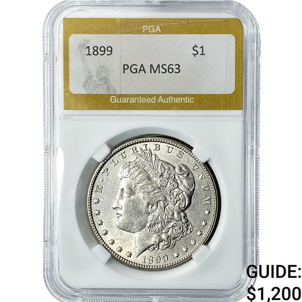 1899 Morgan Silver Dollar PGA MS63