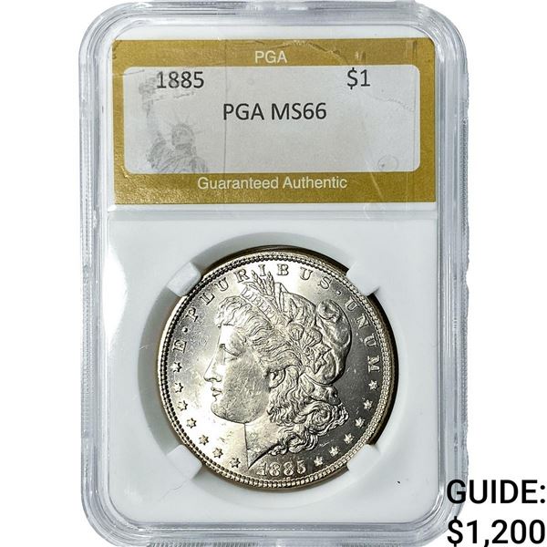 1885 Morgan Silver Dollar PGA MS66