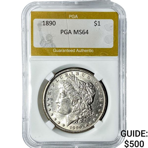1890 Morgan Silver Dollar PGA MS64