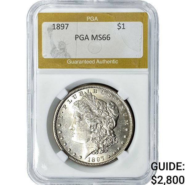 1897 Morgan Silver Dollar PGA MS66