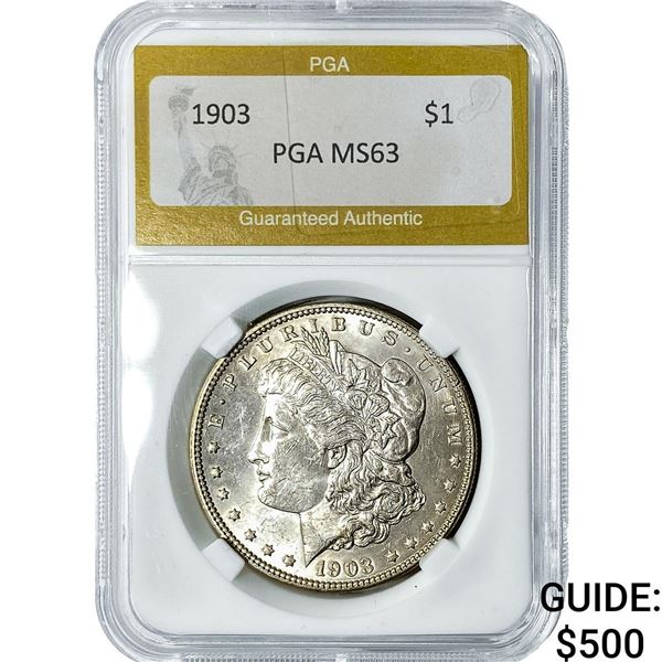 1903 Morgan Silver Dollar PGA MS63