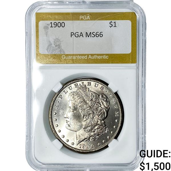 1900 Morgan Silver Dollar PGA MS66