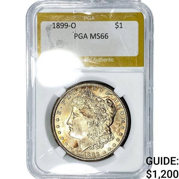 1899-O Morgan Silver Dollar PGA MS66