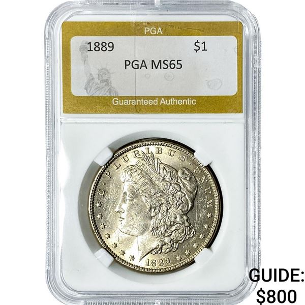 1889 Morgan Silver Dollar PGA MS65