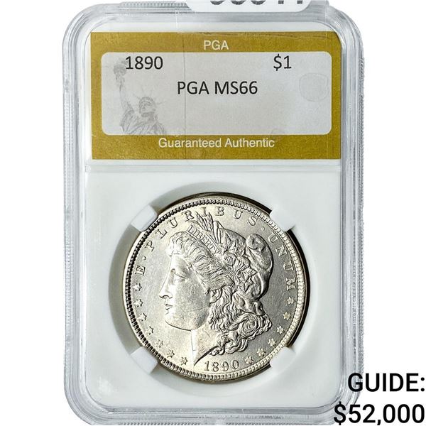 1890 Morgan Silver Dollar PGA MS66