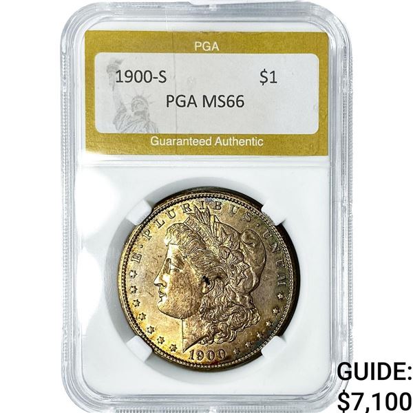 1900-S Morgan Silver Dollar PGA MS66