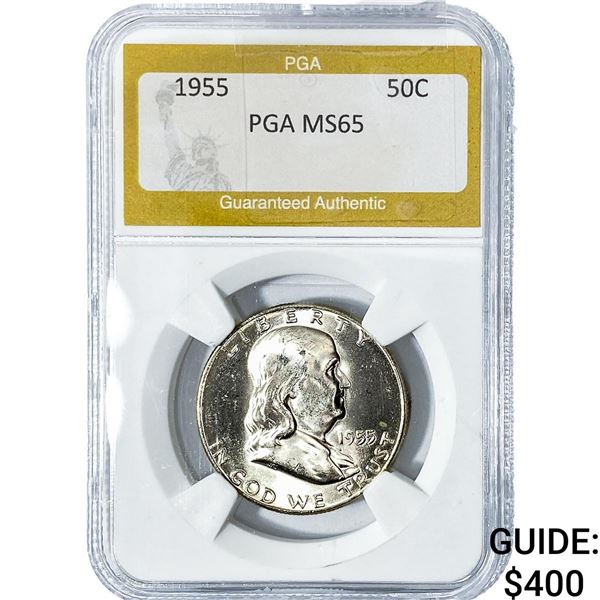 1955 Franklin Half Dollar PGA MS65
