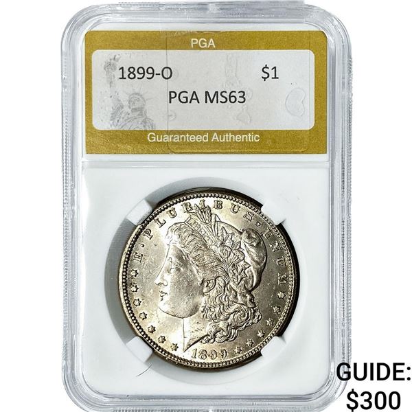 1899-O Morgan Silver Dollar PGA MS63