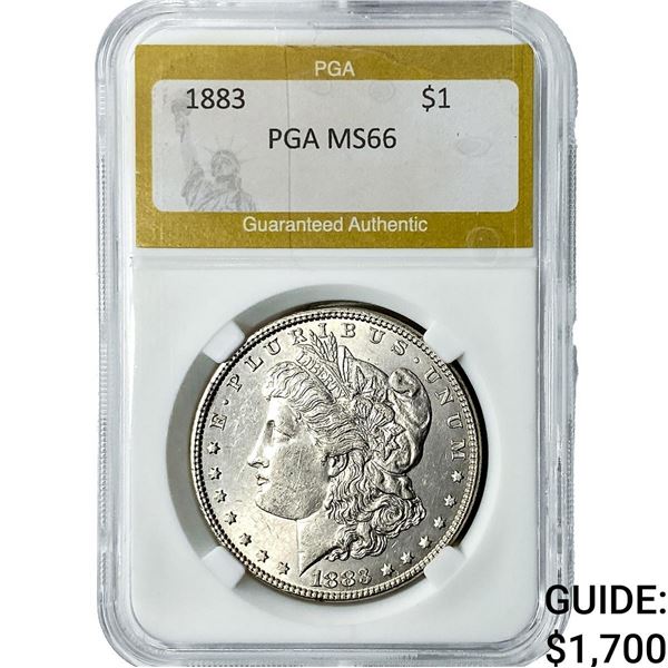 1883 Morgan Silver Dollar PGA MS66