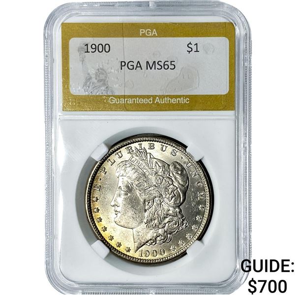 1900 Morgan Silver Dollar PGA MS65