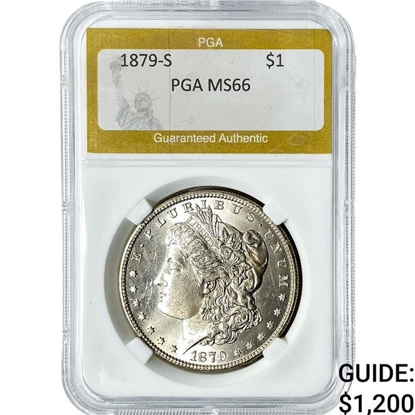 1879-S Morgan Silver Dollar PGA MS66