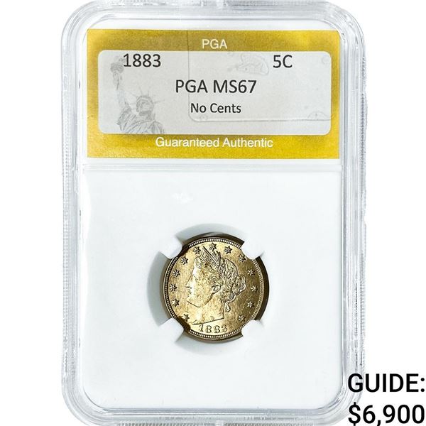 1883 Liberty Victory Nickel PGA MS67 No Cents