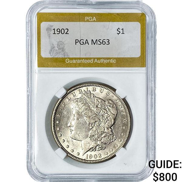 1902 Morgan Silver Dollar PGA MS63