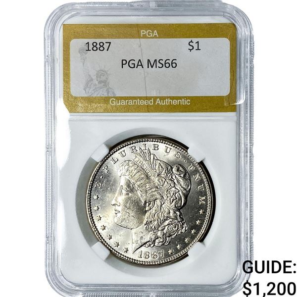 1887 Morgan Silver Dollar PGA MS66